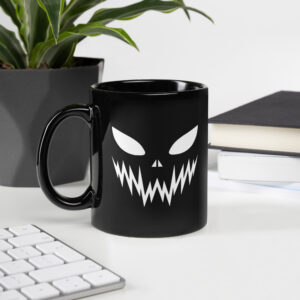 Jack O Lantern Black Glossy Mug