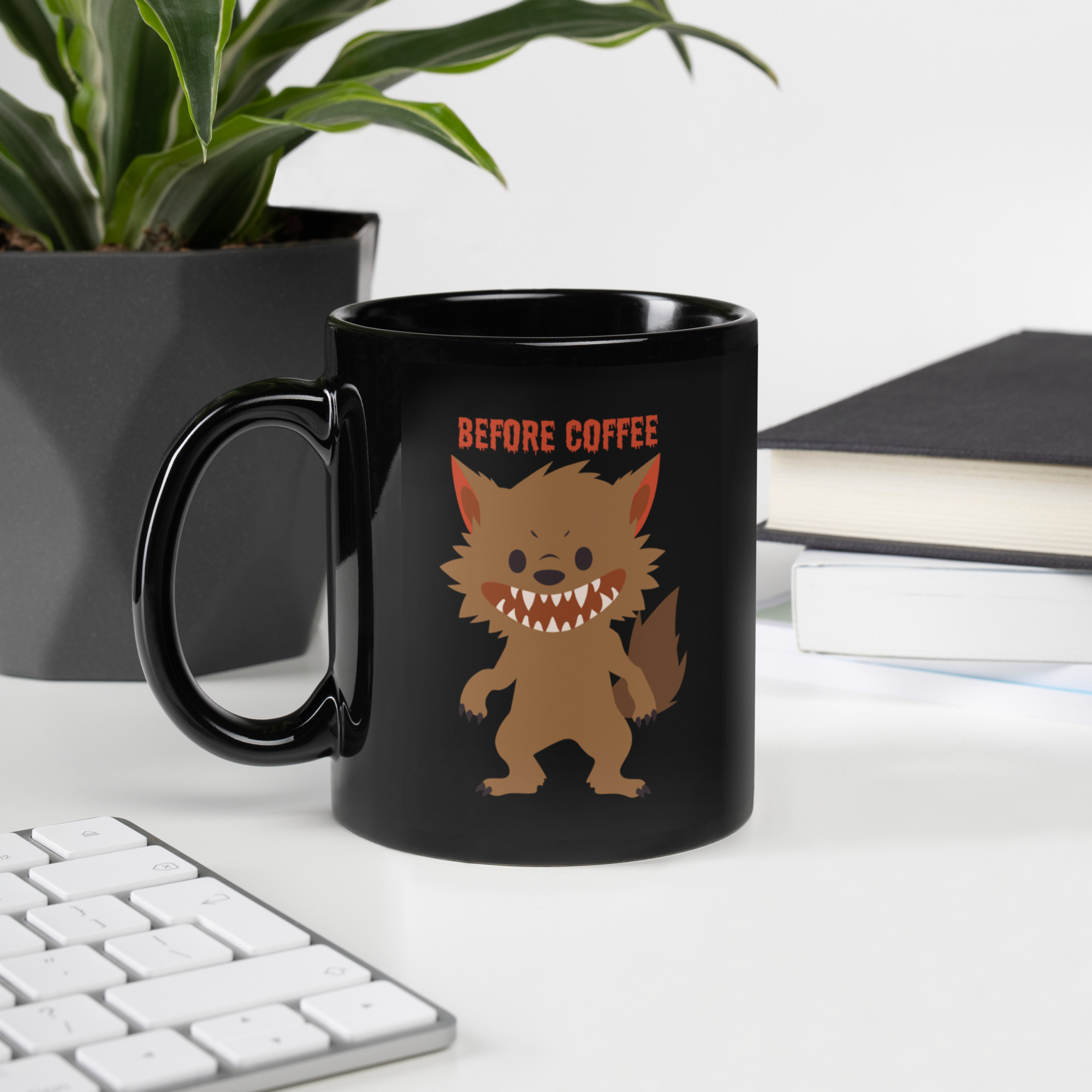 Werewolf Black Glossy Mug
