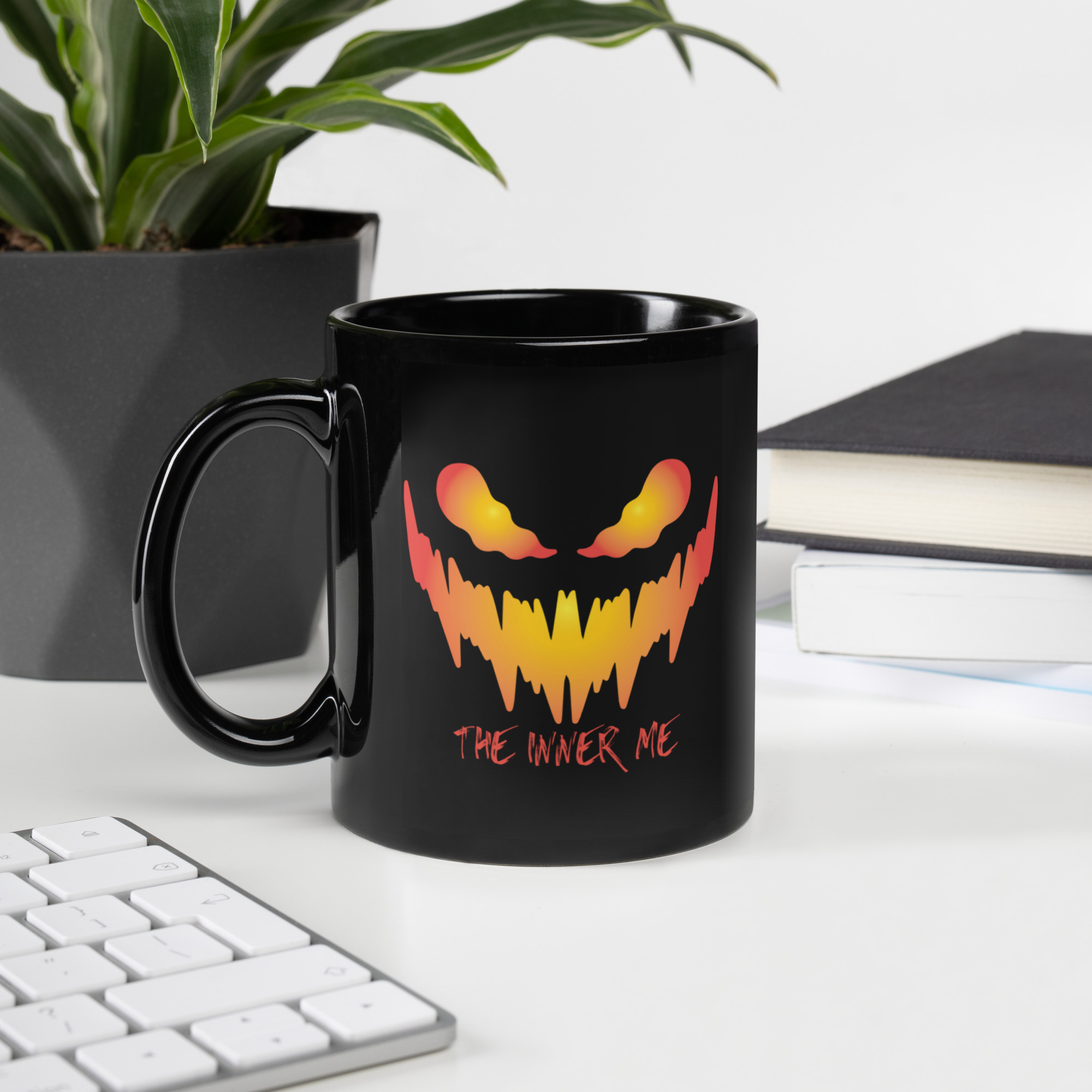 The Inner Me Black Glossy Mug