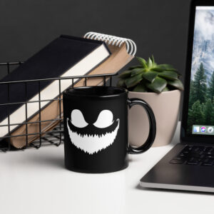 Scary Jack Black Glossy Mug