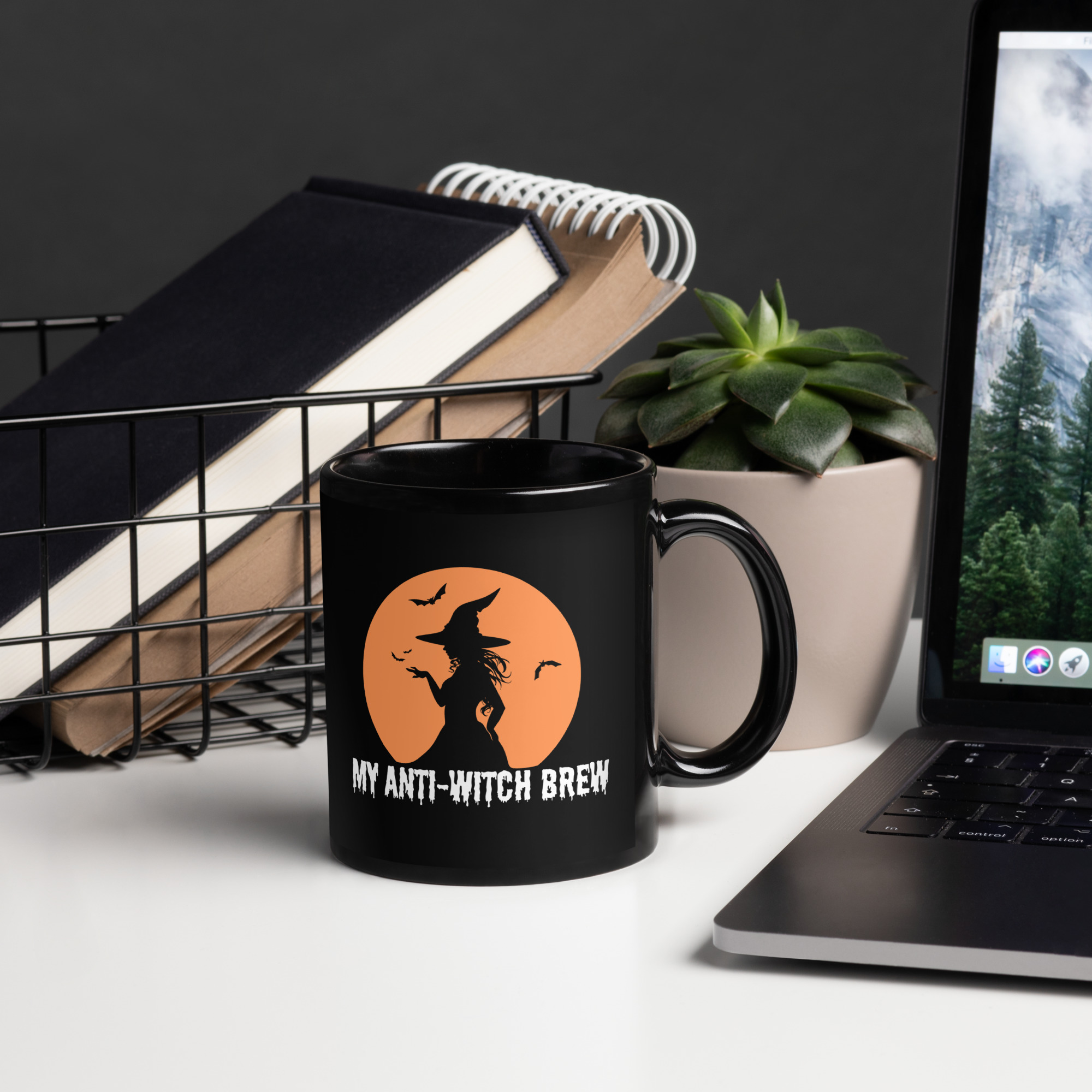 Witches Black Glossy Mug
