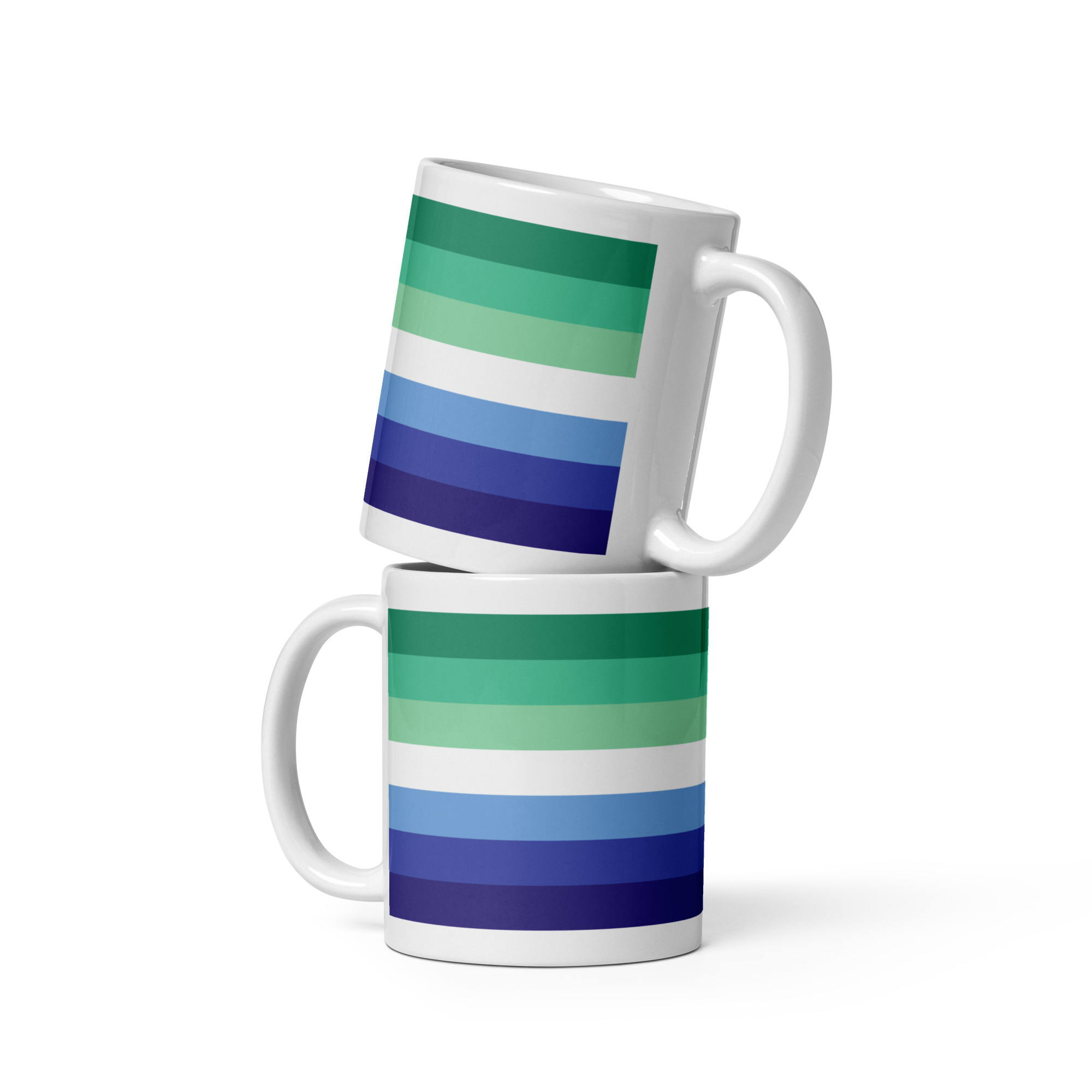 Gay pride White glossy mug